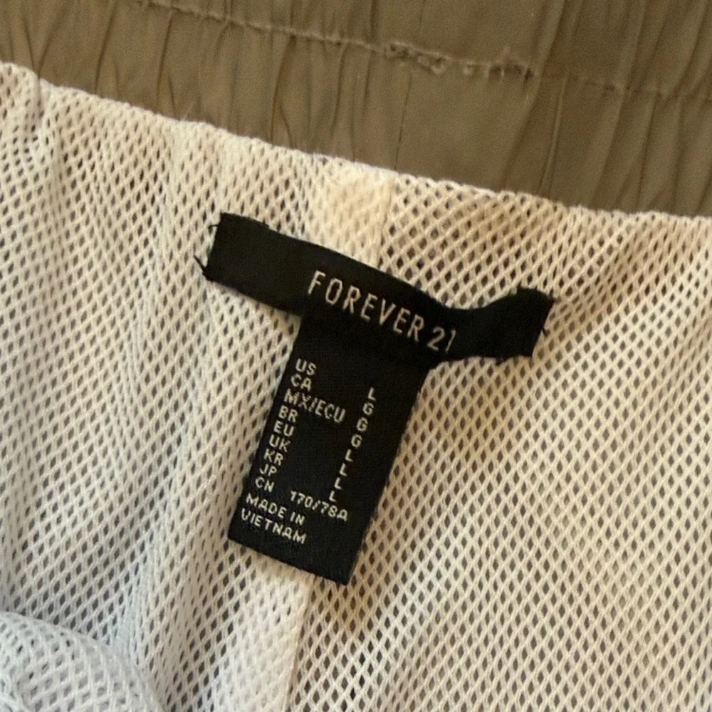 Forever 21 gray reflective Cargo Pants
